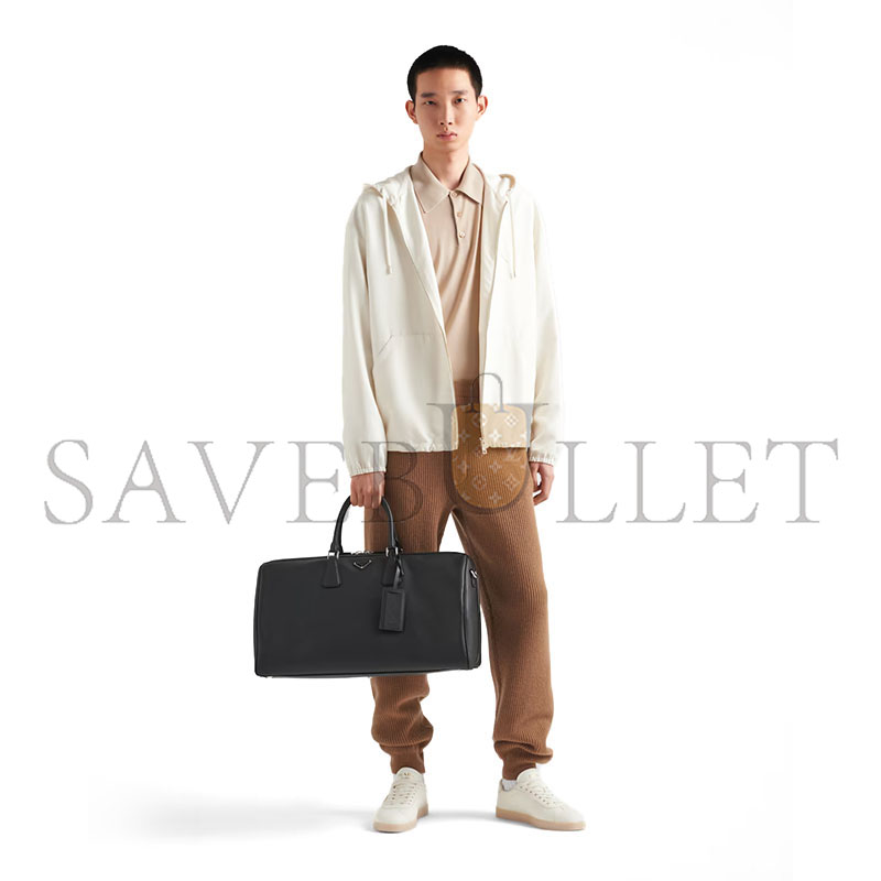 Pra*a saffiano leather travel bag 2vc018 (50*27.5*25cm)